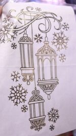 ⁦منديل ديكوباج ذهبي ش1⁩ - الصورة ⁦2⁩