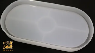 قالب بيضاوي بحواف مقاسين