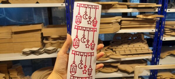 فينيل شيت زينه رمضان لون احمر