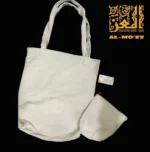 ⁦شنطة دك بيضاء للرسم Tote bag⁩ - الصورة ⁦3⁩