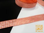 ⁦ستان  برتقالي كاروه بالمتر⁩ - الصورة ⁦3⁩