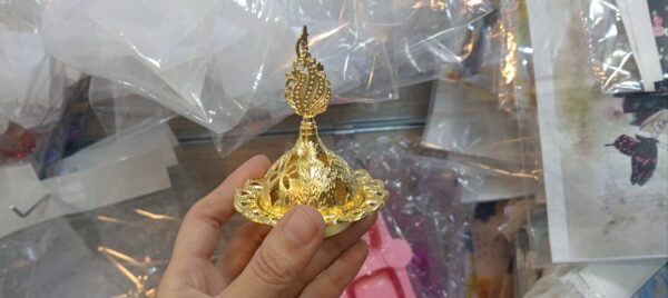 مبخرة معدن ذهبي - Image 4