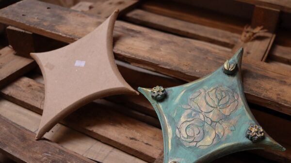 تابلوة مربع منحرف mdf وسط - Image 3