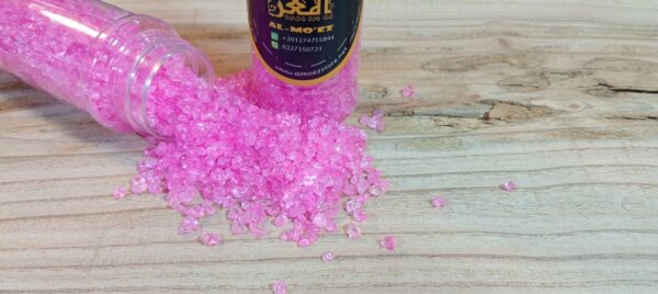 ⁦عبوة احجار زجاجية لون بينك شفافه⁩ - الصورة ⁦1⁩