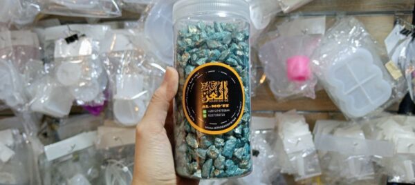 عبوة احجار لون تركواز في ذهبي كبيرة - Image 5