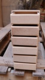 منظم طولي 6 درج خشب mdf