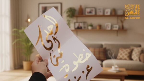 ⁦شيت فينيل ذهبي كبير⁩ - الصورة ⁦1⁩