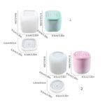 ⁦قالب سيليكون علبة شكل مربع بغطاء مزخرف⁩ - الصورة ⁦2⁩