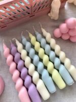 ⁦قالب شمع عمود طويل ملتوي⁩ - الصورة ⁦4⁩