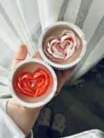 ⁦قالب ورده شكل قلب⁩ - الصورة ⁦2⁩