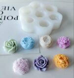 ⁦قالب سيليكون ورود صغيره للتزيين 7 اشكال⁩ - الصورة ⁦5⁩